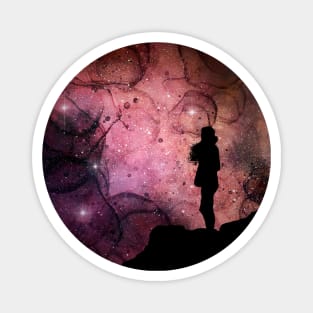 Galaxy Sky Woman Magnet